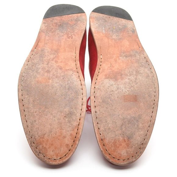 Men Opening Ceremony  Red Suede Lace Up Desert Boots 45 main image 6